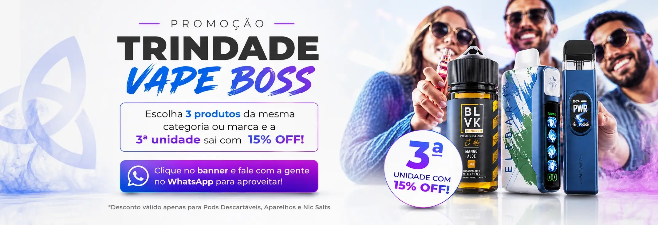 Compre e ganhe desconto de Pod em campinas